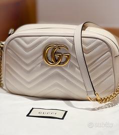 Borsa gucci sale marmont bianca