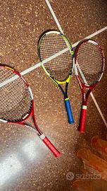 3 racchette da tennis