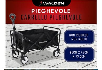 Carrello pieghevole da spiaggia con grande capacit