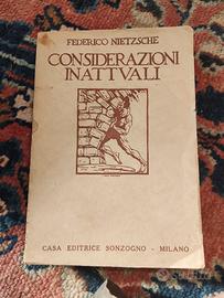 Nietzsche-Considerazioni Inattuali con rara marca