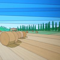 Quadro Tempera su tela 60x40x2 - con Cornice