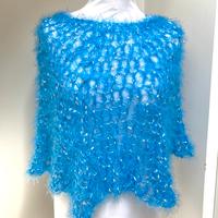 Poncho o coprispalle Blu elettrico