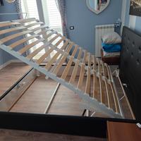  letto ecopelle nero contenitore matrimonia