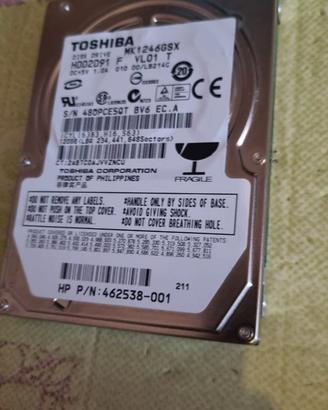 1129-Hard Disk 120GB PC Portatile SATA