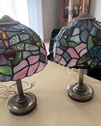 2 lampade vintage in argento 800