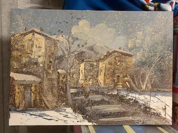 Quadro a. vitali nevicata