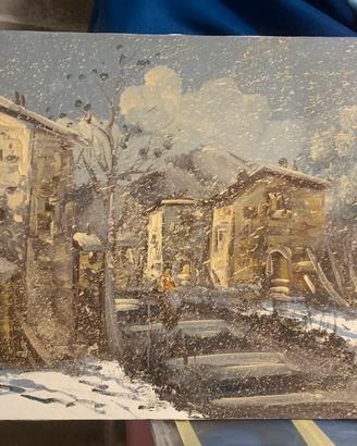 Quadro a. vitali nevicata