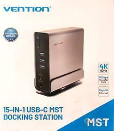 Vention Docking Station USB-C MST 15-in-1 - Nuova 
