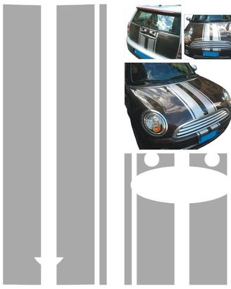 Adesivi doppia striscia MINI Cooper Clubman 2010