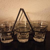 6 bicchierini in vetro