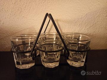 6 bicchierini in vetro