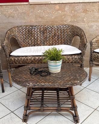 set divanetti per esterno,poltrone, tavolino