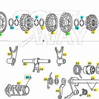 Ingranaggio condotto 1A Aprilia Pegaso 125 AP02348