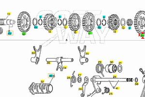 Ingranaggio condotto 1A Aprilia Pegaso 125 AP02348
