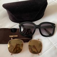 Tom Ford occhiali da sole donna nero e oro