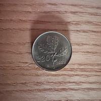 Moneta 20 Lire 1982 Repubblica Italiana