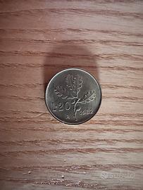 Moneta 20 Lire 1982 Repubblica Italiana