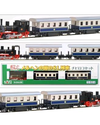 KATO N 1/160 TRENO PASSEGGERI LOCOMOTIVA+ 2 VAGONI