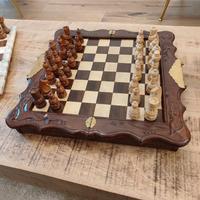 Scacchiera in legno vintage