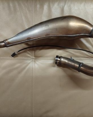 Pancia marmitta moto e  sonda lambda