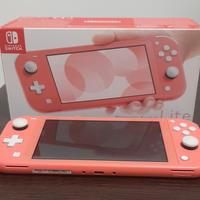 Switch lite Rosa + custodia 