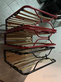 Stock 3 Brandine Pieghevoli a Doghe con Ruote