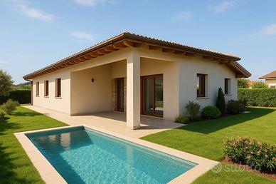 Villa di 120 m² con 4 locali e box auto doppio a L