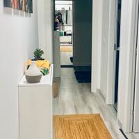 Scarpeira/consolle bianca lucida doppia