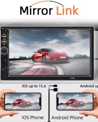 Autoradio Touch bluetooth vivaV mirror mp3/5usb 