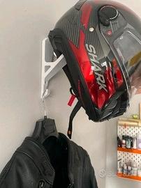 gancio da muro per casco e giacca