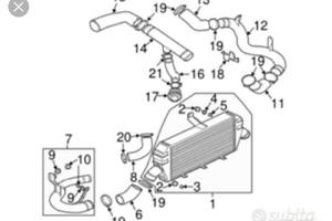 Manicotto turbina Mitsubishi Lancer Evo 7 8 9
