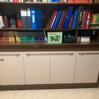 Libreria con letto a scomparsa richiudibile