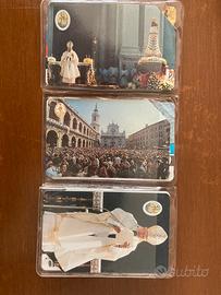 Tre Schede telefoniche Papa