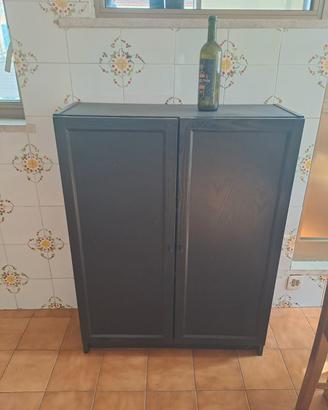 mobiletto in legno nero