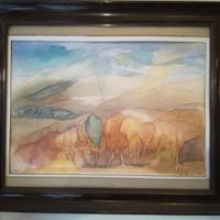 Acquarello pittore Kron 2002 misure 50 x 60