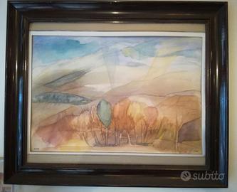 Acquarello pittore Kron 2002 misure 50 x 60