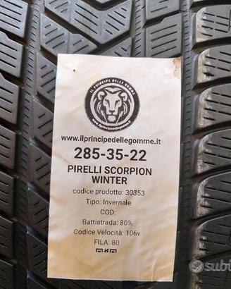 2 gomme 285 35 22 pirelli a30353