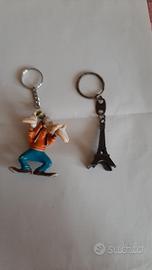 portachiavi Pippo Disney e Torre Eiffel