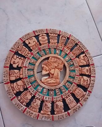 Calendario Maya da parete in resina pietra 20 cm