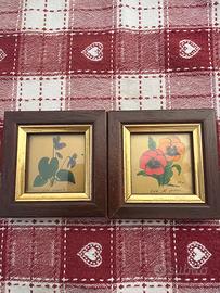 Coppia Quadretti Vintage firmate