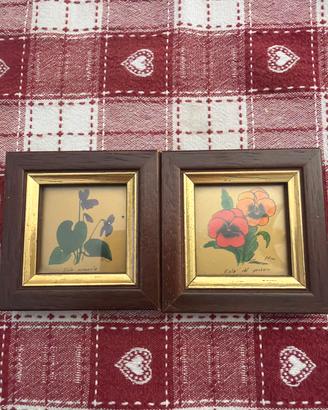Coppia Quadretti Vintage firmate