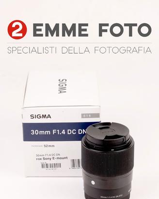 SIGMA 30mm F1.4 DC DN SONY E-Mount Garantito
