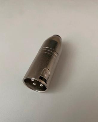 Adattatore cannon xlr maschio / jack femmina 3,5