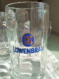 Set 6 boccali da birra Lowenbrau 0,4 l.