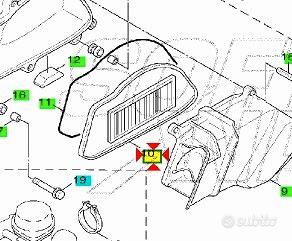 Filtro aria Yamaha Cygnus 125 5TYE44511000