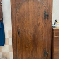 Dispensa in legno arte povera