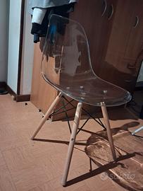 Sedia trasparente design