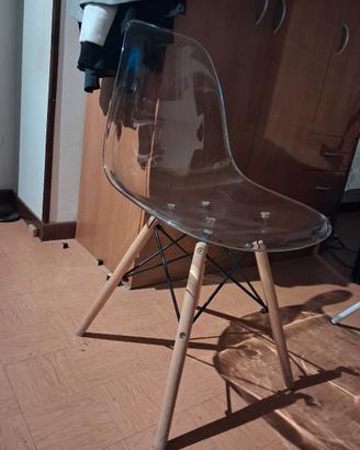 Sedia trasparente design