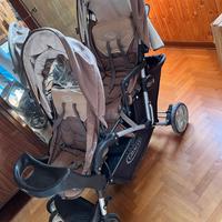 Passeggino gemellare Graco con copertura gambe
