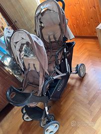 Passeggino gemellare Graco con copertura gambe
